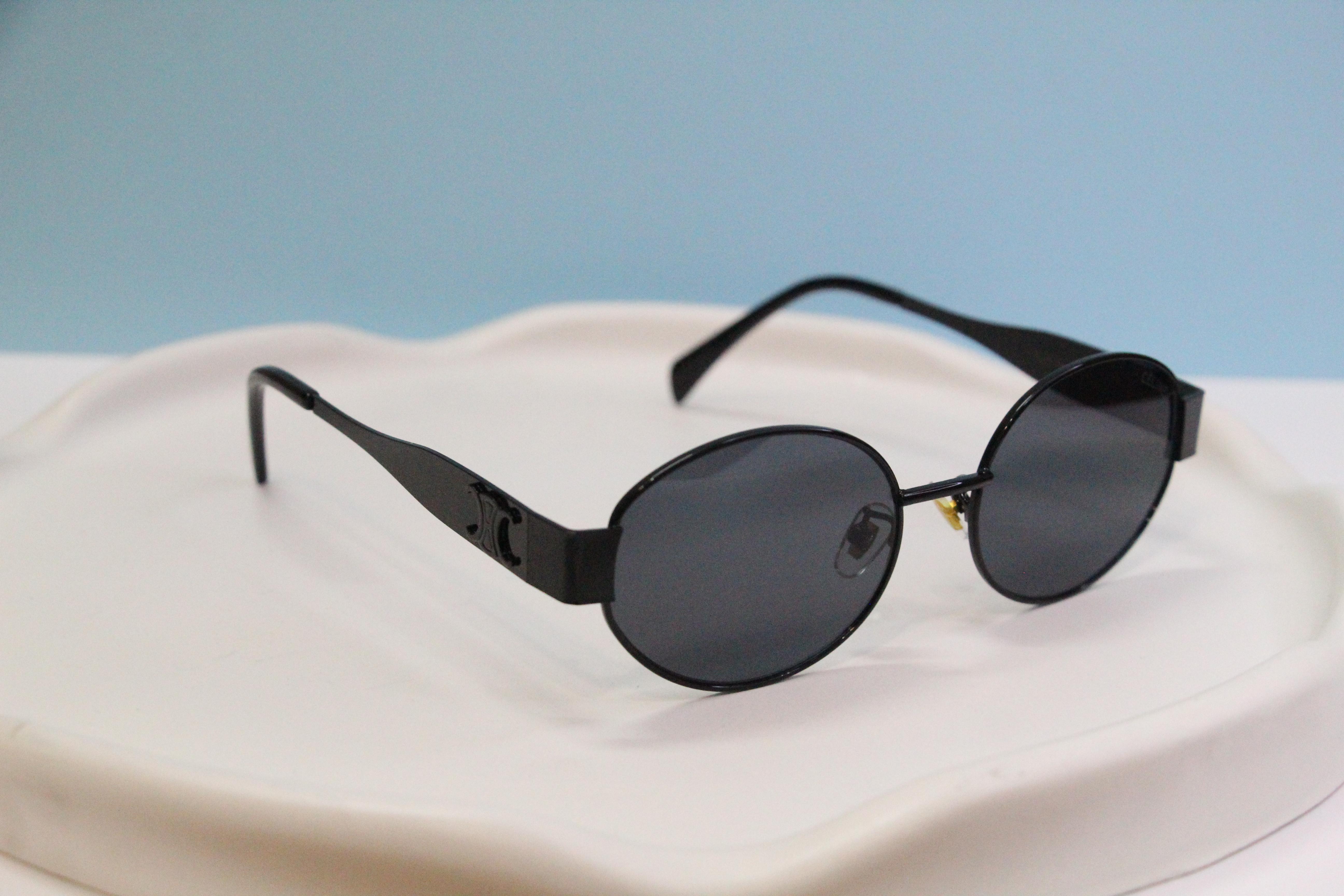 عینک آفتابی دسته فلز بیضی سلین