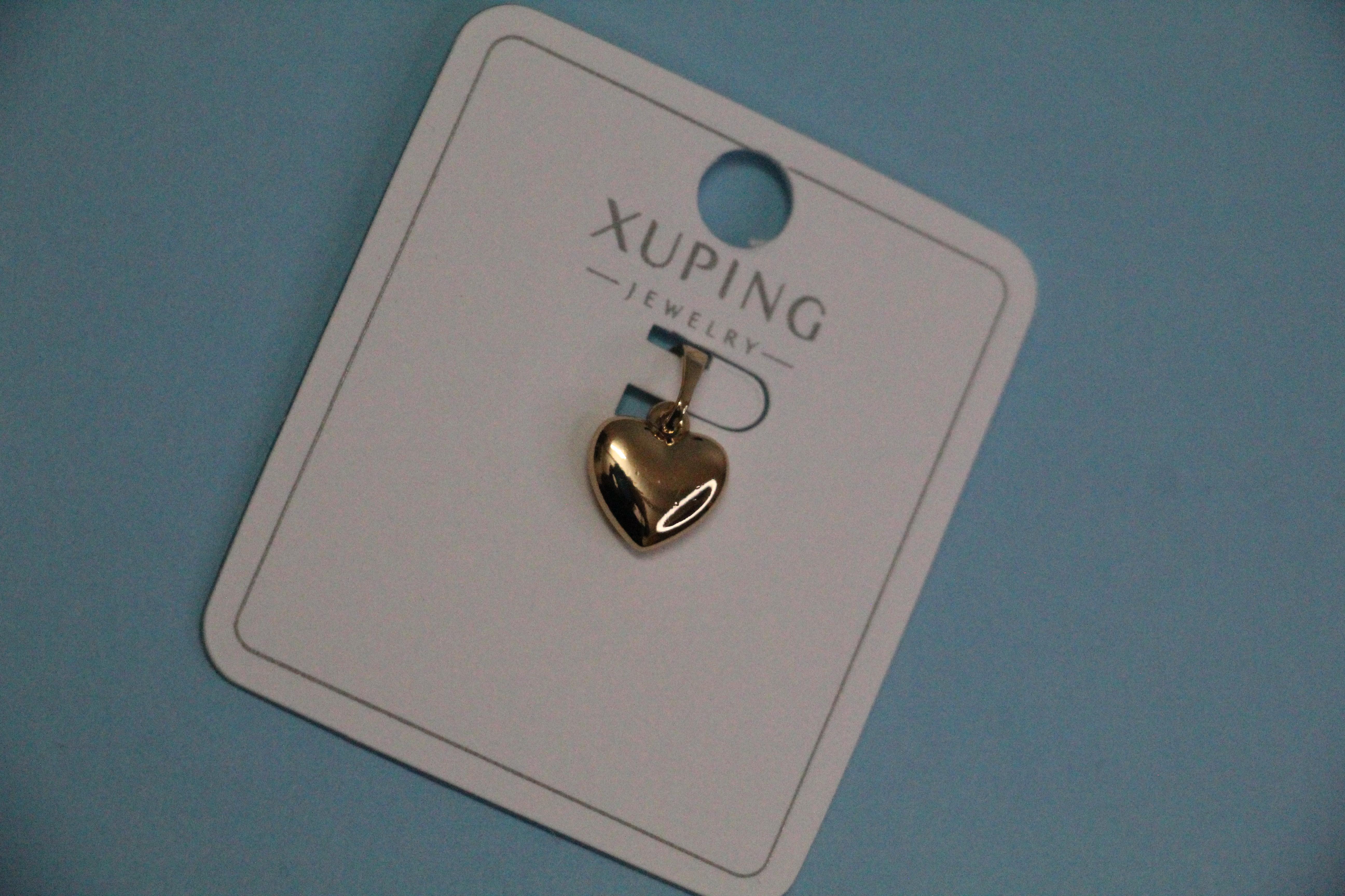 آویز زنانه ژوپینگ مدل قلب طلایی