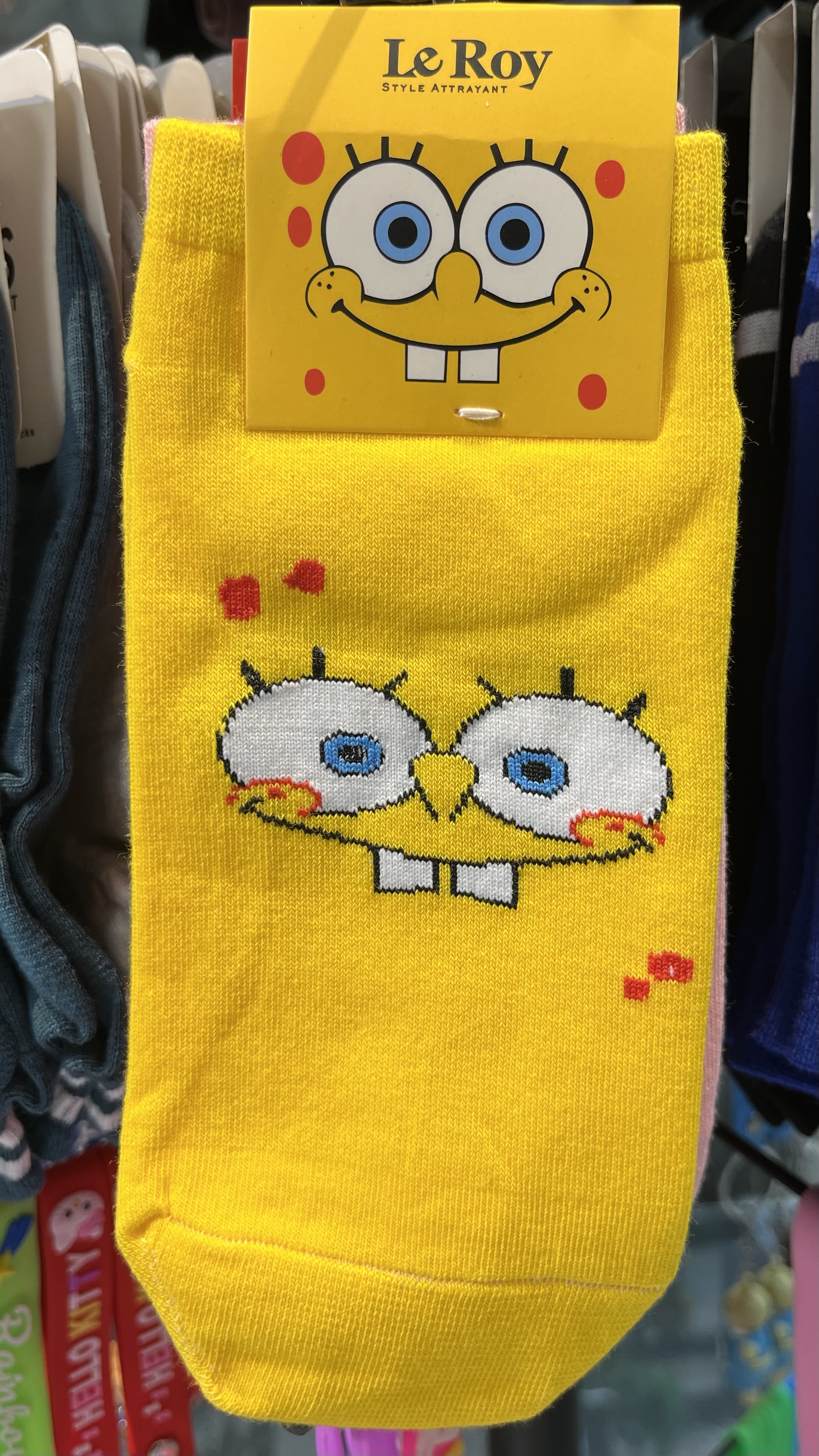 جوراب ساق کوتاه پاتریک و باب اسفنجی