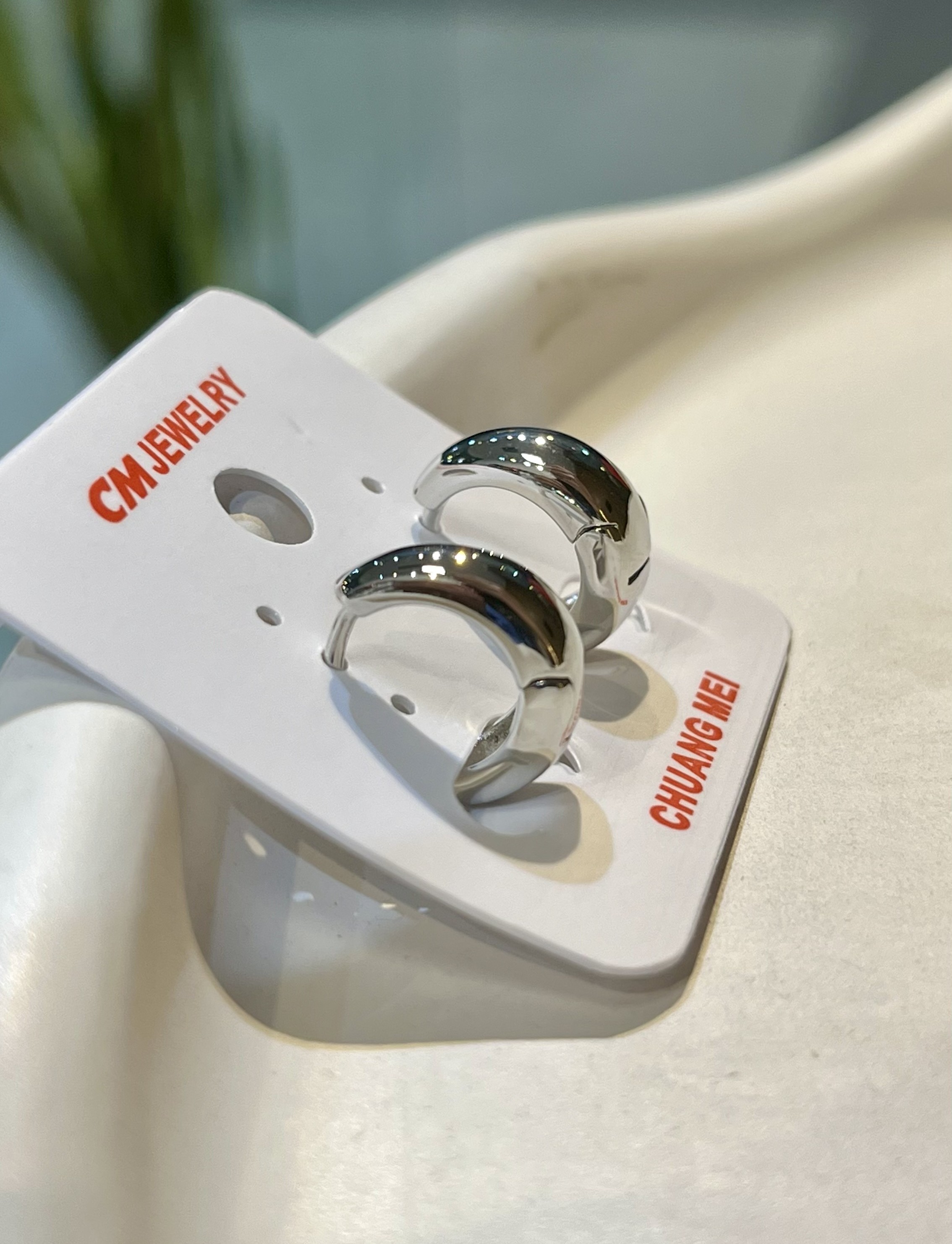 گوشواره استیل حلقه ای زنانه