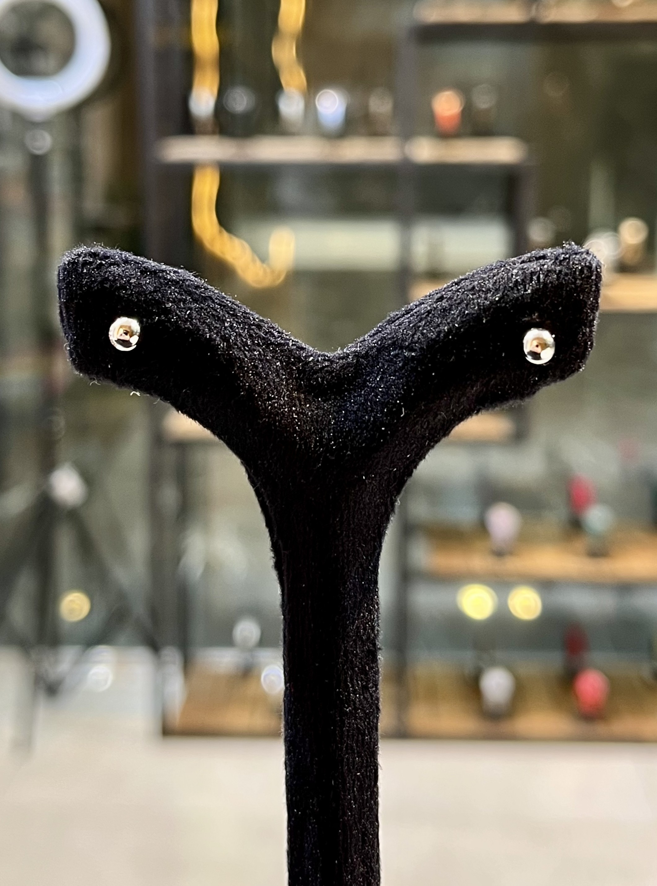 گوشواره مدل گوی نقره ای زنانه ژوپینگ